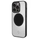 Apple iPhone 15 Pro Max 6.7\" Mercedes Leather&Alu MagSafe Case Cover, Silver