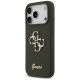 Guess iPhone 17 Pro vāciņš Silicone Big 4G Script, haki
