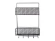 Hanging Metal Organizer / Shelf for Kitchen and Bathroom, Black