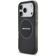 AMG divkārtējais caurspīdīgais smocked MagSafe maciņš iPhone 17 Pro tālrunim – melns | Phone Case Cover