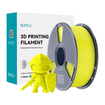 Нить для 3D-принтера Sunlu PLA+ 1.75 мм, жёлтая