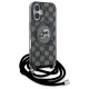 Karl Lagerfeld iPhone 16 vāciņš IML Crossbody Monogram MagSafe, melns