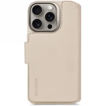 Decoded ādas noņemams maksts MagSafe futrālis ar maku iPhone 16 Pro - rozā krāsā | Leather Detachable Wallet Case...
