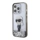 Karl Lagerfeld Liquid Glitter Ikonik Phone Case Cover iPhone 15 Pro Max - transparent