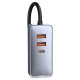 Baseus Share Together automašīnas lādētājs 2x USB / 2x USB Type‑C 120W PPS Quick Charge Power Delivery, pelēks...
