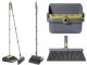 Broom and Dustpan Set with Long Handle Upright Cleaning Set 2-in-1
