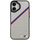 BMW iPhone 17 vāciņš M Tricolor Metal Logo MagSafe, pelēks