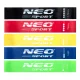 Neo-Sport NS-959 pretestības gumiju komplekts vingrošanai, 5 gab.