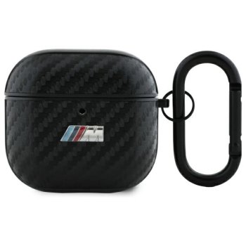 BMW PU Carbon M Collection maciņš Apple AirPods 4 Melns