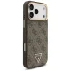 Guess 4G PU Leather MagSafe vāciņš Apple iPhone 17 Pro Max, Melns