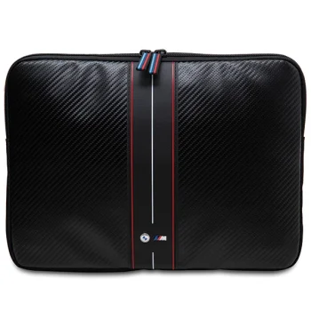 BMW Carbon & Red Stripe klēpjdatora vāciņš 14", melns