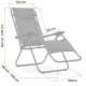 Sofotel 286500 Chillwell Soft saliekams dārza zvilnis ar spilvenu, melns