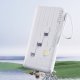 Внешний аккумулятор Dudao K11 10000mAh со встроенными кабелями, белый