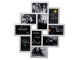 Большая 3D мультирамка-коллаж на 10 фотографий 10х15 см, белая