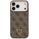 Guess 4G PU trijstūra logotipa un kameras statīva MagSafe vāciņš iPhone 17 Pro Max - brūns | Camera Cover