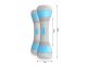 Adjustable Dumbbell Pair for Fitness Aerobics Sports Strength Training, 3-in-1 Weight Options (1/1.5/2 kg), Blue