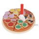 Koka picas rotaļa ar piederumiem, 21 cm | Wooden pizza play set with accessories