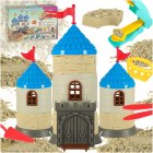 Kinetic Sand Castle Building Kit for Kids 750g Creative Play Set 3+
