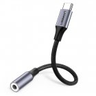UGREEN USB-C на 3,5 мм AUX MiniJack Кабель-Переходник, Черный | USB-C to 3.5 mm Female Adapter