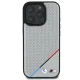 BMW iPhone 16 Pro Case M Perforated Tricolor Line MagSafe, Gray