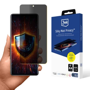 Privātuma aizsargplēve 3mk Silky Matt Privacy priekš Xiaomi Redmi Note 14 Pro+