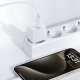 Acefast A73 mini PD 20W GaN sienas lādētājs + USB-C kabelis – balts