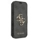 Guess 4G Big Metal Logo atverams vāciņš iPhone 13 Pro Max, pelēks