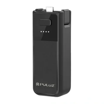 Puluz akumulatora rokturis DJI Osmo Pocket 3 / 4, 2800 mAh, USB-C, melns