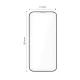 Tech-Protect iPhone 17 Pro Max rūdītais stikls Quick Set+ (2 gab.), melns