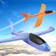 Hand Throwing Foam Airplane Glider with 8 LED Lights 47x48 cm, Orange