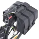 L-BRNO Divpusēja Velosipēdu Soma uz Bagāžnieka 35L, Melna | Double-sided Bicycle Bag on the Trunk