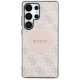 Guess 4G Round Patch Classic Logo MagSafe vāciņš Samsung Galaxy S25 Ultra Rozā
