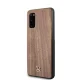 Чехол Mercedes для Samsung Galaxy S20 Wood Line Walnut, коричневый