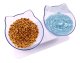 Double Food and Water Bowl for Cats