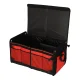 Automašīnas bagāžnieka organizators 56L XXL, saliekams ar vāku, melns/sarkans
