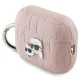 Karl Lagerfeld AirPods Pro 2 maciņš Monogram Karl & Choupette Head, rozā