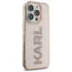 Karl Lagerfeld iPhone 16 Pro Max vāciņš IML Rhinestones Logo, rozā