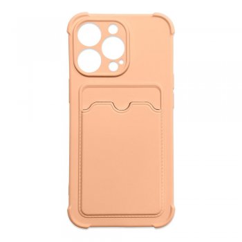 Apple iPhone X / Xs 10 5.8" Silicone Wallet Card Case, Pink | Silikona Vāciņš Maciņš Apvalks Bampers