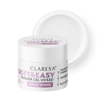 Гель для ногтей Claresa Soft&Easy Milky White 90 г