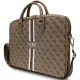 Guess 4G Printed Stripes bag for a 16" laptop - brown