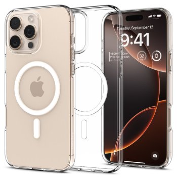 Spigen Liquid Crystal Mag vāciņš Apple iPhone 16 Pro, Caurspīdīgs