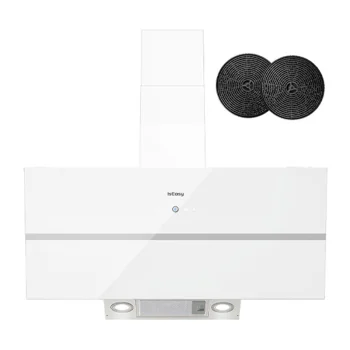 Tvaika nosūcējs ISEASY TV1390D4-CC-I2 90 cm, balts