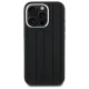 Mercedes iPhone 16 Pro Max vāciņš Silicone Vertical Tonal Stripes MagSafe, melns