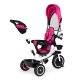 ECOTOYS Kids\' Tricycle with 360° Rotating Seat and Push Handle, Pink