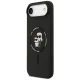 Karl Lagerfeld Silicone Karl&Choupette Ring MagSafe vāciņš iPhone 17 Air - melns