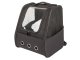 Ventilated Pet Carrier Backpack with Bubble Window for Cats and Small Dogs, Black