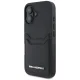 Чехол Karl Lagerfeld для iPhone 16 HC Grained PU Cardslot Metal Elong, черный