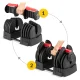 Regulējama hantele un stienis 2in1 4FIZJO, 2,5–40 kg