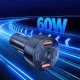 Wozinsky WLS-04 60W Car Charger 2x USB-C / 2x USB-A - Black