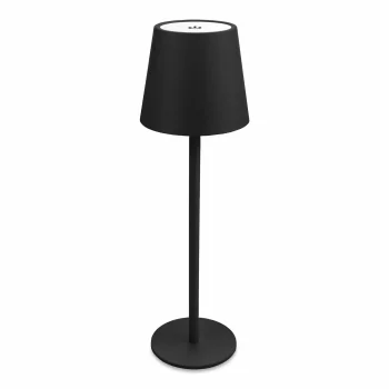 Bezvadu LED galda lampa, 3 W, 270 lm, ar skārienjutīgu regulatoru, smilšaini melna